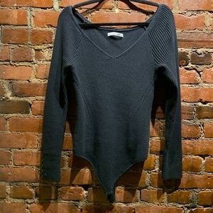 Off-The-Shoulder Knit Bodysuit